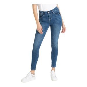Dear John Olivia Medium Wash Super High Rise Distressed Skinny Jeans SZ 27 BNWT